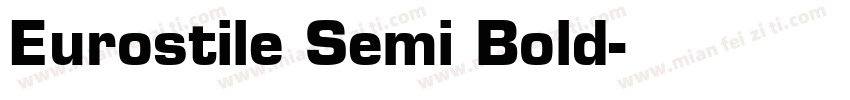 Eurostile Semi Bold字体转换